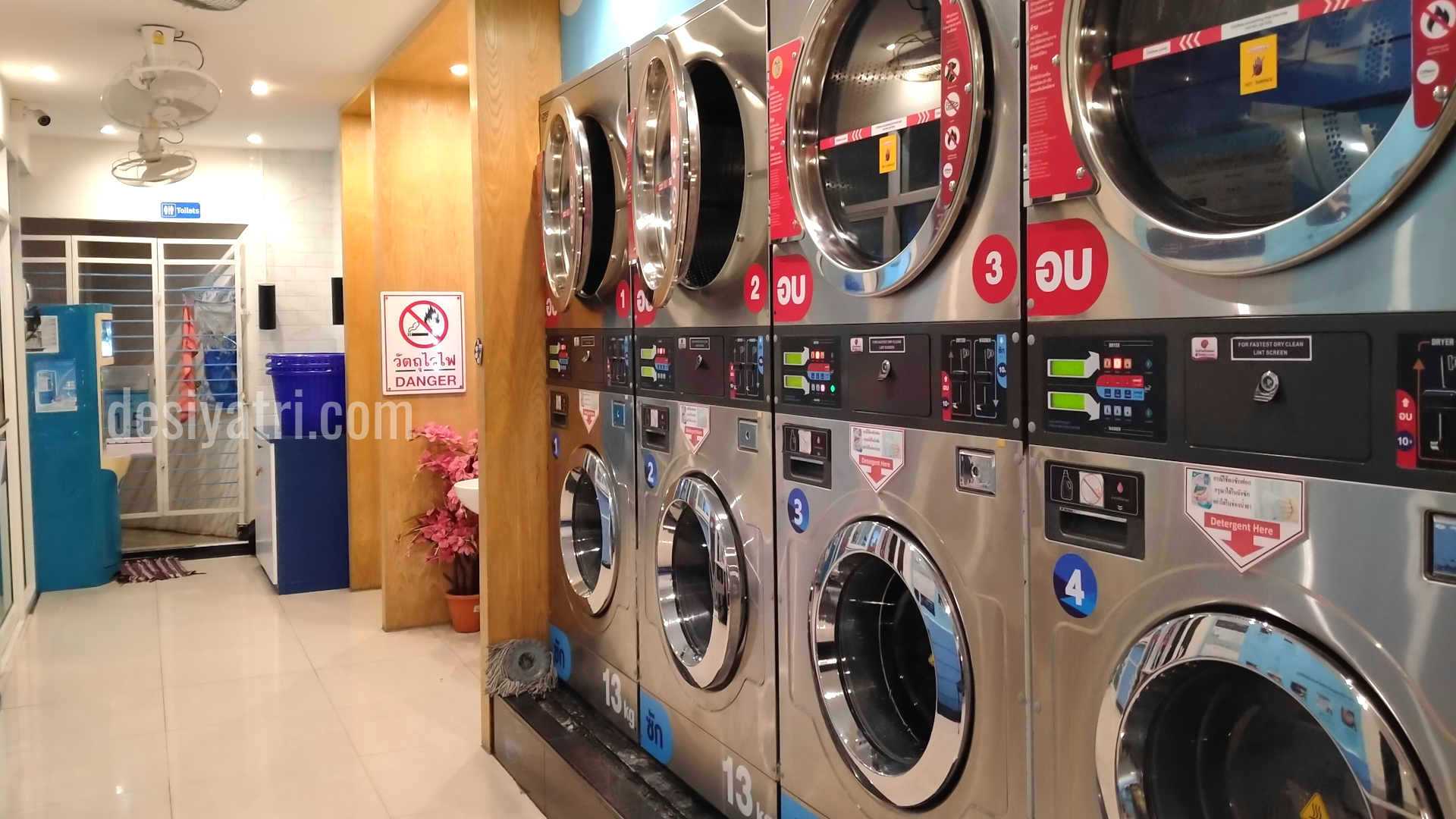 Pattaya Self Service Coin Laundry Wash Dry DESIYATRI