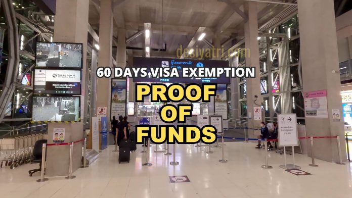 Thailand Immigration: Proof of Funds Requirement