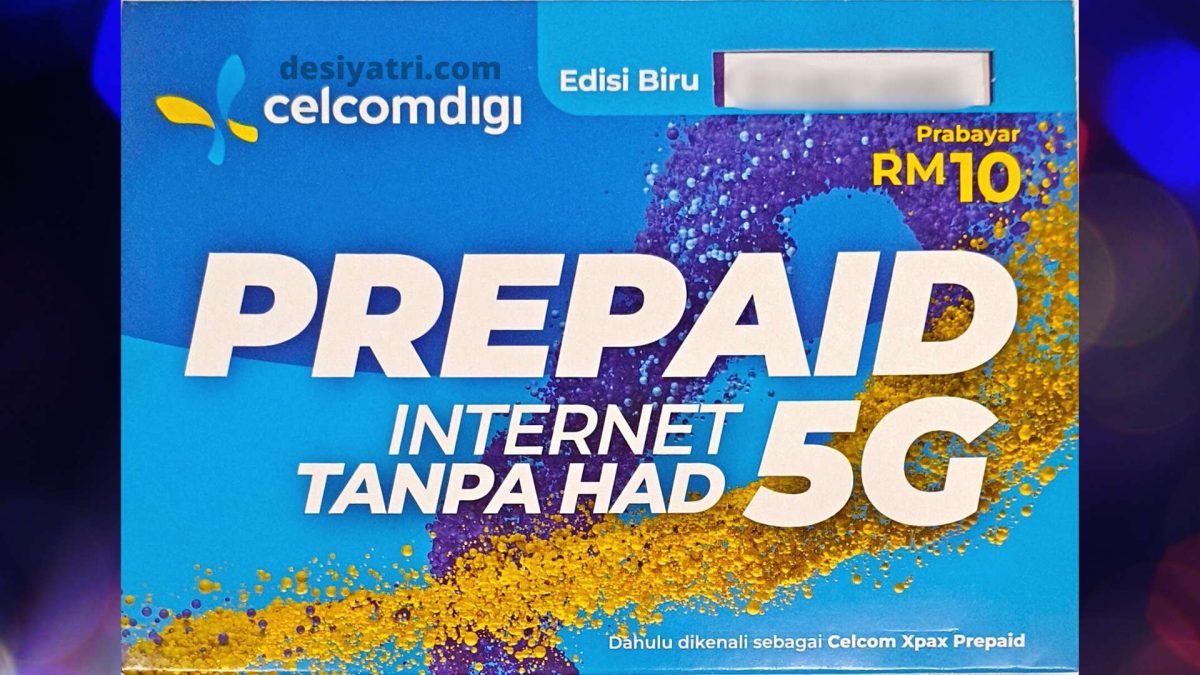 Malaysia RM10 Prepaid SIM Card from CelcomDigi